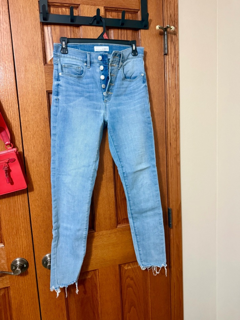 Loft High Rise Button-Fly Jeans